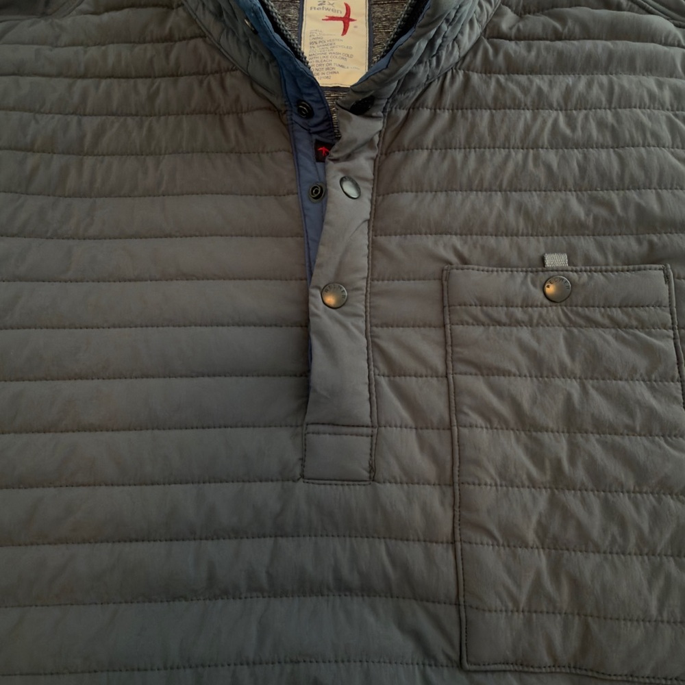 Men's Quilted Gray Puffer Jacket